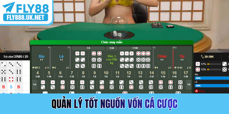 Quản lý tốt nguồn vốn cá cược